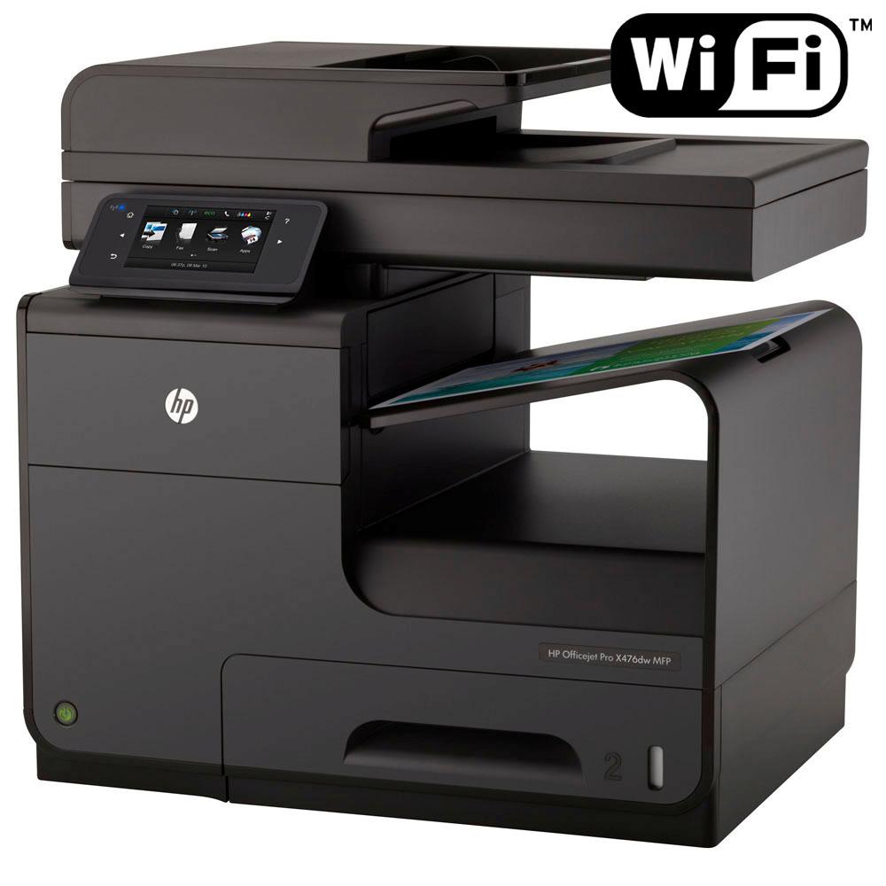Multifuncional HP Officejet Pro OJX476DW Impressora, Copiadora, Scanner e Fax Jato de Tinta