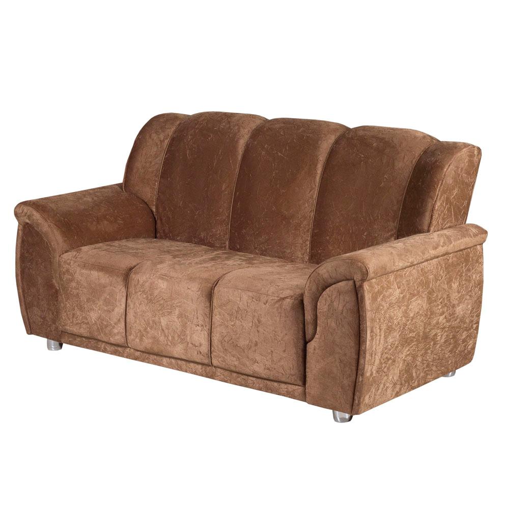 Sofá 3 lugares Hellen Quality em Tecido Suede Amassado Sofás no