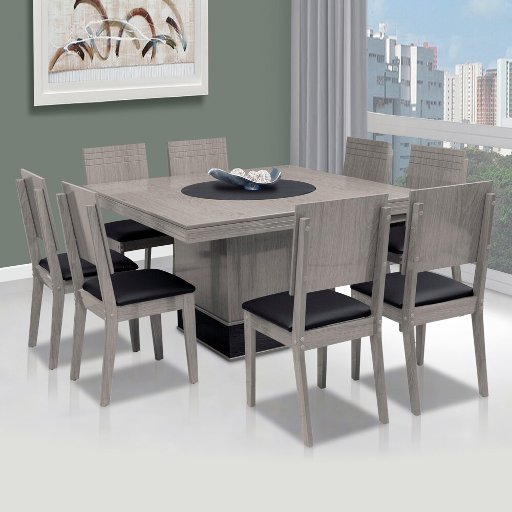Mesa de Jantar Modocasa Verona com Tampo Giratório Embutido Sala De Jantar Modocasa Verona ~ Mesa de Jantar Modocasa Verona com Tampo Giratório Embutido