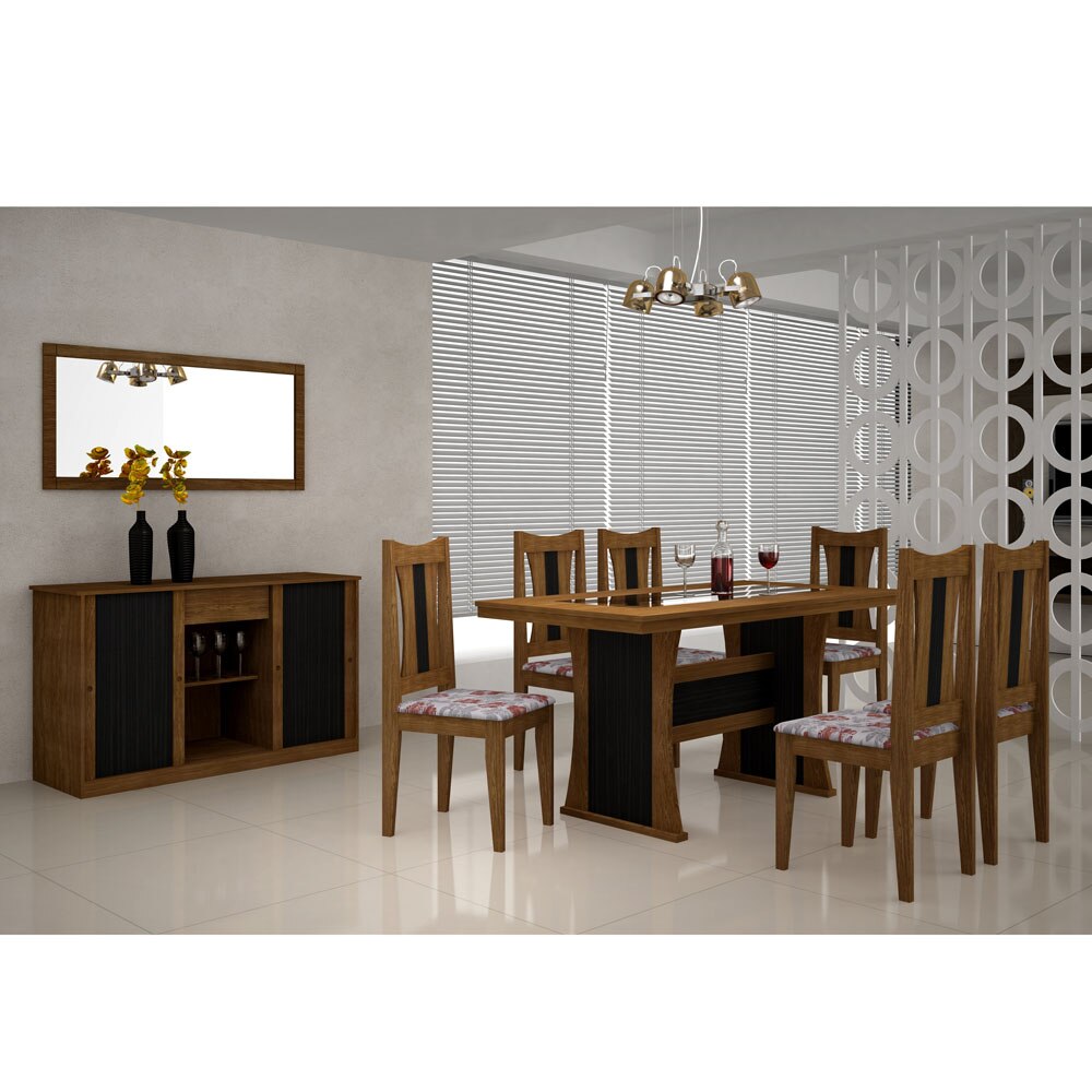 Sala De Jantar Rufato Viva ~ de Jantar Rufato Viva 1600 com 6 Cadeiras Rufato Viva Conjuntos de Sala De Jantar Rufato Viva ~ de Jantar Rufato Viva 1600 com 6 Cadeiras Rufato Viva Conjuntos de
