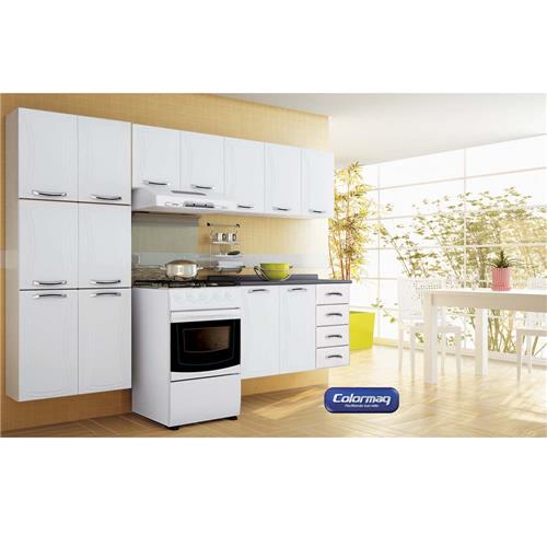 Cozinha Colormaq Eclipse Plus 3 pçs Branco + Conjunto de Utensílios Tramont # Cozinha Compacta Colormaq Eclipse Cozinha Colormaq Eclipse Plus 3 pçs Branco + Conjunto de Utensílios Tramont # Cozinha Compacta Colormaq Eclipse