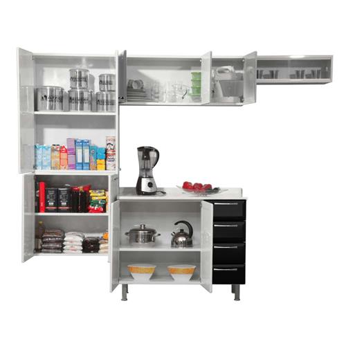 Cozinha Compacta Itatiaia Anita Smart com 3 Peças BrancoPreto + Conjunto d # Cozinha Compacta Tramontina Cozinha Compacta Itatiaia Anita Smart com 3 Peças BrancoPreto + Conjunto d # Cozinha Compacta Tramontina