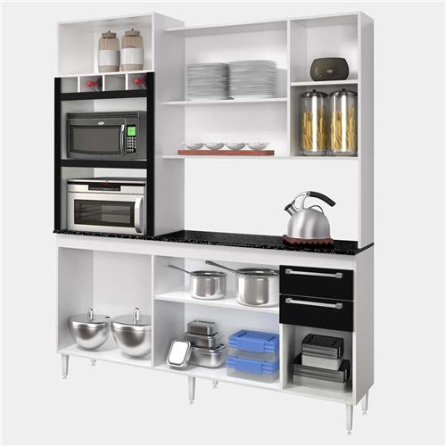 Cozinha Compacta CHF Móveis Village com 7 Portas e 2 Gavetas Cozinha Compac # Cozinha Compacta Chf Moveis Fenix Cozinha Compacta CHF Móveis Village com 7 Portas e 2 Gavetas Cozinha Compac # Cozinha Compacta Chf Moveis Fenix