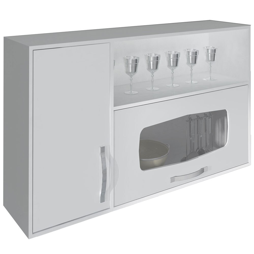 Armário Aéreo Palmeira Inajá 6303 com 2 Portas Cozinha Modulada no PontoFri # Armario Aereo Cozinha Duas Portas Armário Aéreo Palmeira Inajá 6303 com 2 Portas Cozinha Modulada no PontoFri # Armario Aereo Cozinha Duas Portas