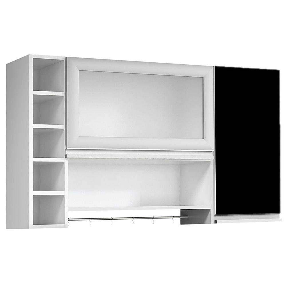 Armário Aéreo CHF Móveis Village com 2 Portas – BrancoPreto Cozinha Modula # Armario De Cozinha Aereo Walmart Armário Aéreo CHF Móveis Village com 2 Portas – BrancoPreto Cozinha Modula # Armario De Cozinha Aereo Walmart