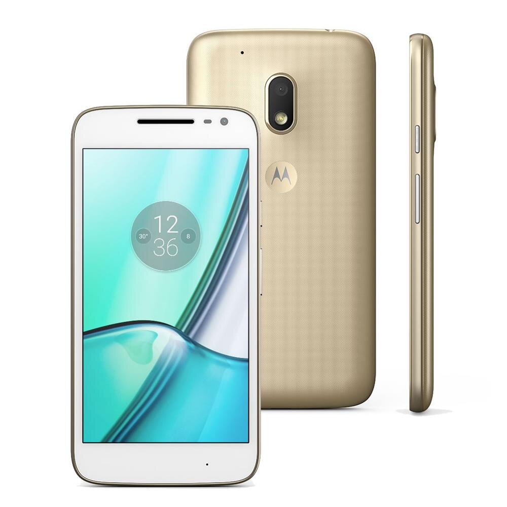 Smartphone Moto G4 Play DTV Colors XT1603 Dourado 16GB, Tela de 5