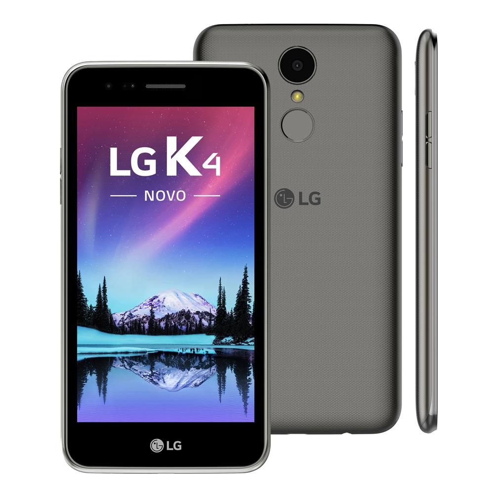 Smartphone LG K4 X230 Titânio com 8GB, Dual Chip, Tela de 5.0", 4G