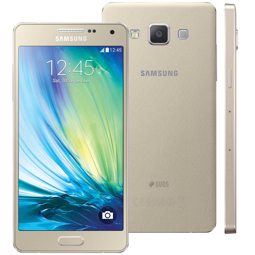 Smartphone Samsung Galaxy A5 4G Duos A500M/DS Dourado com Dual Chip ...