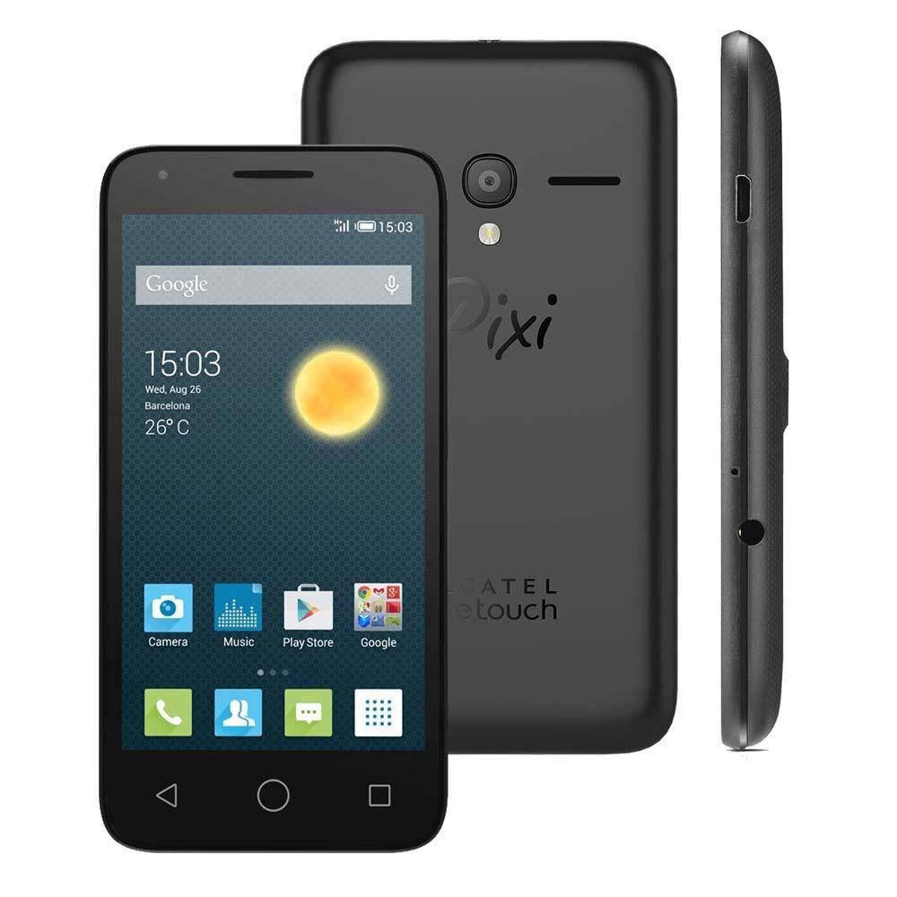 Smartphone Alcatel Pixi 3 Preto com Tela 3.5”, Dual Chip