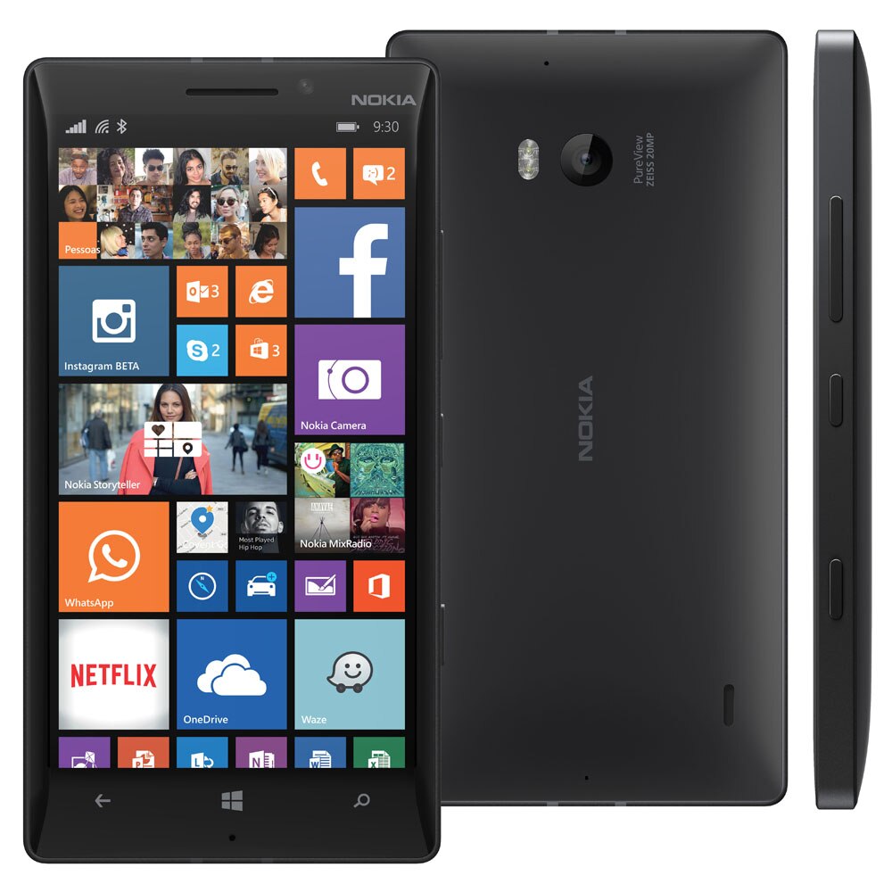 Celular Desbloqueado Nokia Lumia 930 Preto com Tela 5”, Windows Phone 8 ...