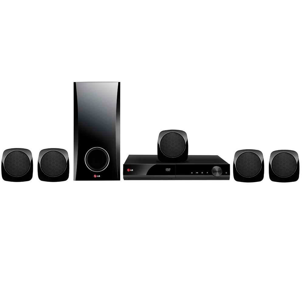 Home Theater LG DH4130S 5.1 Canais com DVD Player, Karaokê, Entrada USB