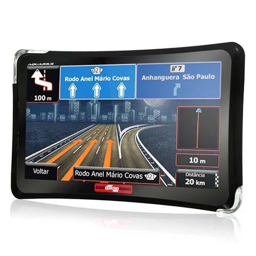 Navegador GPS Guia Quatro Rodas MTC 4310 com Tela Touch Screen de 4.3