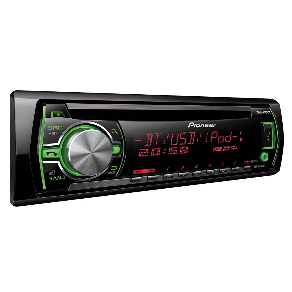 MP3 Automotivo Pioneer Mixtrax DEHX6580BT com Bluetooth, Entradas