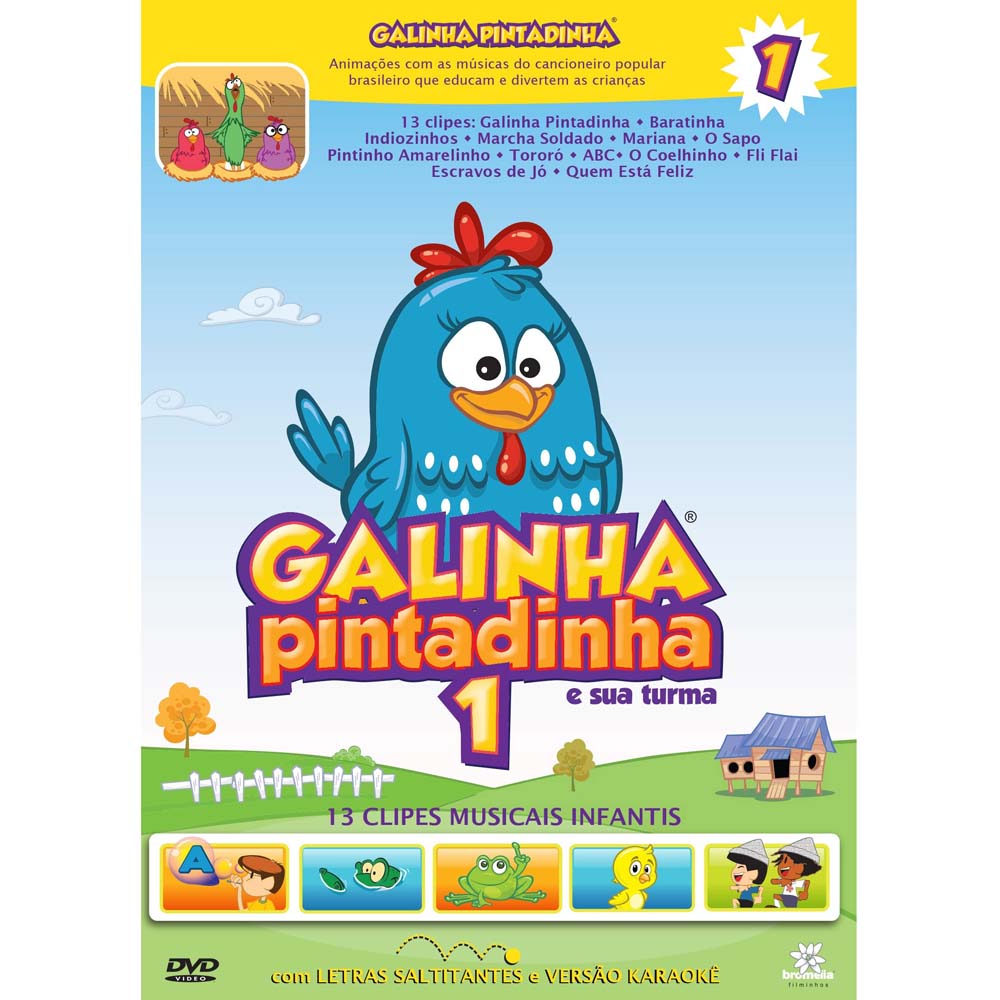 DVD - Galinha Pintadinha 1 e Sua Turma - Animação no PontoFrio.com
