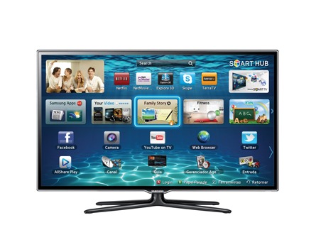 TV Slim LED 3D Samsung Série 6 ES6500 UN55ES6500GXZD de 55 polegadas TV Slim LED 3D Samsung Série 6 ES6500 UN55ES6500GXZD de 55 polegadas