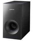 O Subwoofer é potente e vem equipado com o sistema PowerBass O Subwoofer é potente e vem equipado com o sistema PowerBass