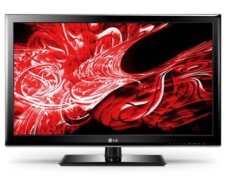 A TV 42” LED LG 42LS3400 Full HD, de frente TV 42” LED LG 42LS3400 Full HD de frente