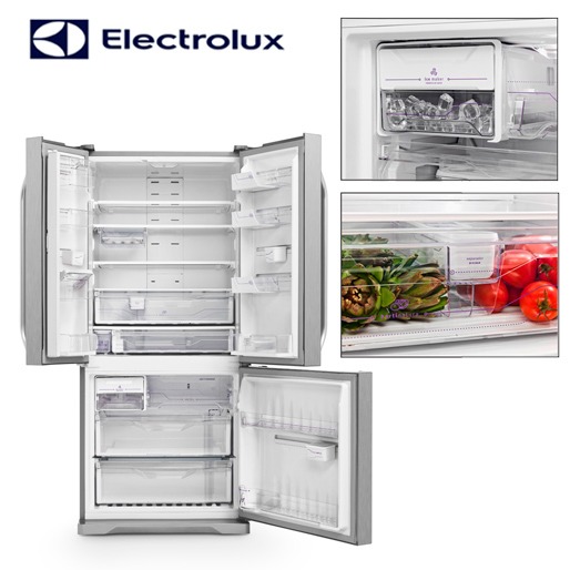 Refrigerador Electrolux Frost Free DM83X Multidoor 3 Portas Inox 579