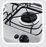 Fogão 4 Bocas Electrolux Chef Timer 52SB: Grades individuais Fogão 4 Bocas Electrolux 52SB Grades individuais