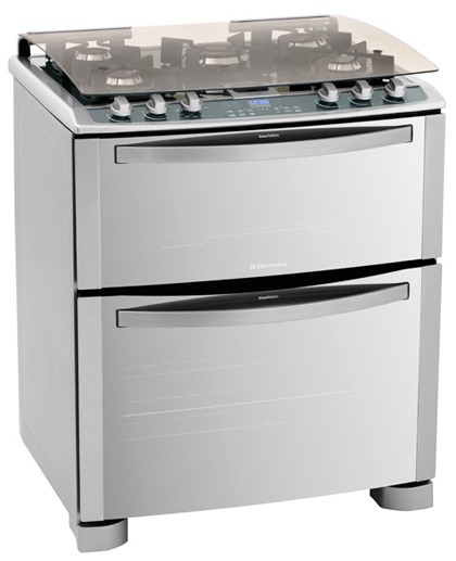 Fogão Electrolux Blue Touch Nutri Vapor 76DVX fogão electrolux