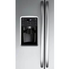Painel do refrigerador Side by Side GE 23 ZS2LFBSS lrefrigerador Side by Side GE 23 ZS2LFBSS painel