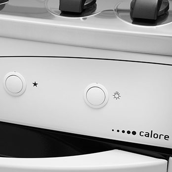 Botões do fogão Continental quatro bocas Calore Bivolt Branco fogão Continental quatro bocas Calore Bivolt Branco botões