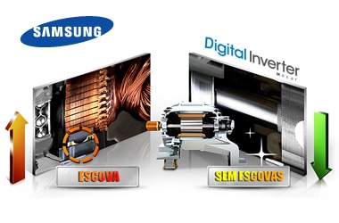 Motor mais durável com a tecnologia Digital Inverter Motor mais durável com a tecnologia Digital Inverter