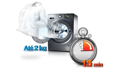 Lavagens mais rápidas e funcionais com o recurso Quick Wash Lavagens mais rápidas e funcionais com o recurso Quick Wash