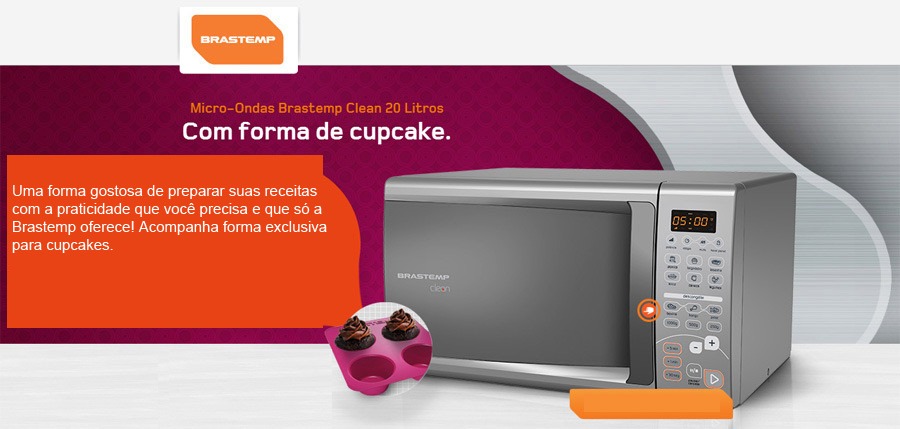 Prepare suas receitas com praticidade Forno de micro-ondas Brastemp BMC20 Cinza 20 Litros