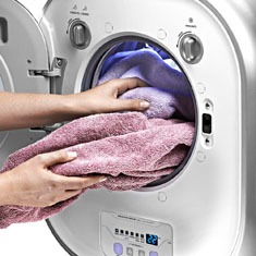Detalhe da lavadora de roupas Electrolux 3kg LFE03 lavadora de roupas Electrolux 3kg LFE03 detalhe