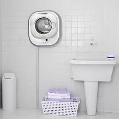 A lavadora de roupas Electrolux 3kg LFE03 instalada lavadora de roupas Electrolux 3kg LFE03 instalada