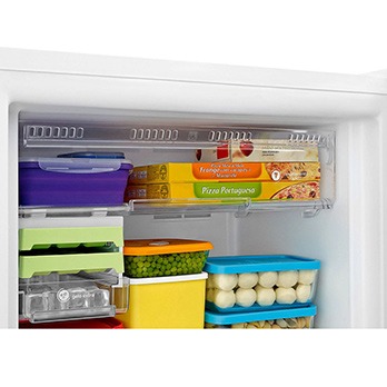 Comida gelada mais rapidamente refrigerador Consul Bem Estar CRM45B detalhe
