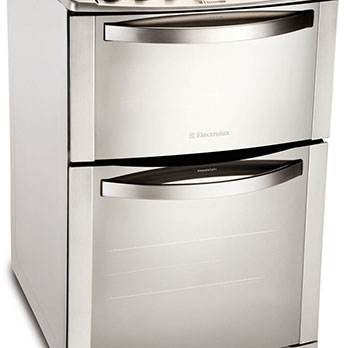 Forno do fogão Electrolux quatro bocas Celebrate 56DTX Inox fogão Electrolux quatro bocas Celebrate 56DTX Inox forno