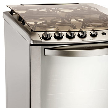 Botões do o Electrolux Celebrate 56STX fogão Electrolux quatro Bocas Celebrate 56STX Inox botões