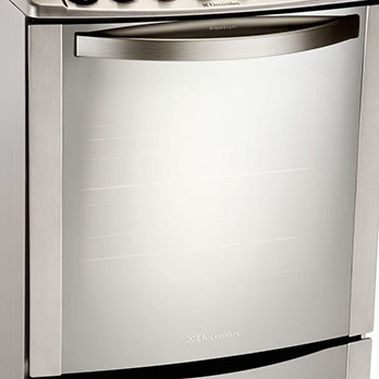 Puxador do Electrolux Celebrate 56STX fogão Electrolux quatro Bocas Celebrate 56STX Inox puxador
