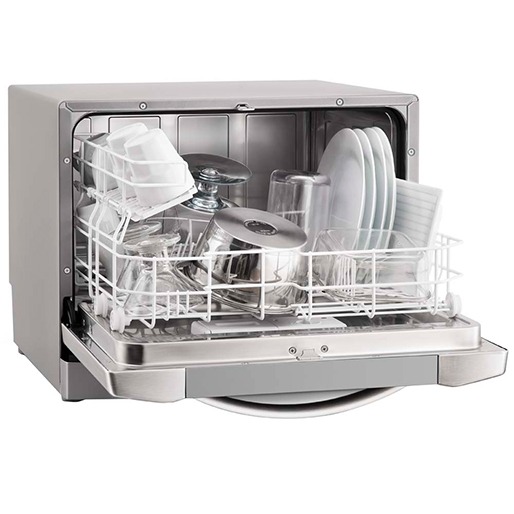 Limpeza eficiente e ágil Lava-louças Electrolux LE06X 6 limpa pratos