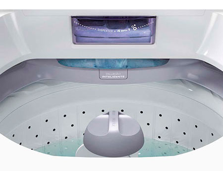 A Turbo Economia LTD15 é super inteligente Lavadora de Roupas Electrolux 15 kg Turbo Economia LTD15 dispenser