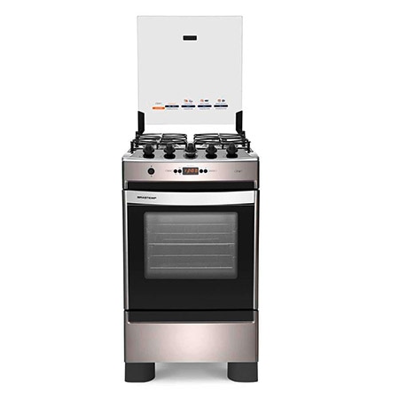 Forno de 61,5 litros Fogão Brastemp 4 Bocas Clean Timer BFO4TAR forno