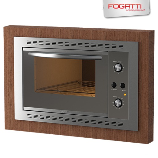Modernidade e eficiência Forno Embutir Elétrico Fogatti F450 Espelhado