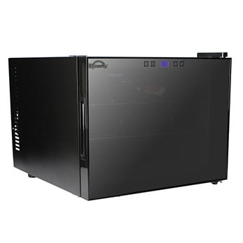 A adega de vinhos DynastyTermoelétrica Climatizada Eletro Preto fechada adega de vinhos DynastyTermoelétrica Climatizada Eletro Preto fechada