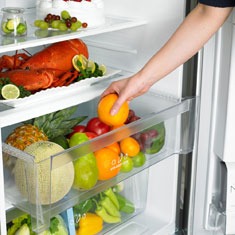 Gaveta do refrigerador LG Inspiration GR S507GSP refrigerador LG Inspiration GR S507GSP gaveta