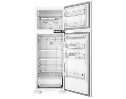 Refrigerador espaçoso com controle externo de temperatura - Armazene alimentos com comodidade e controle a temperatura sem precisar abrir a porta Refrigerador espaçoso com controle externo de temperatura - Armazene alimentos com comodidade e controle a temperatura sem precisar abrir a porta