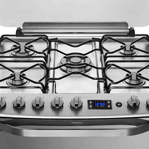 Mesa em inox é mais resistente e durável cinco bocas mesa fogão electrolux 76rxd inox bivolt