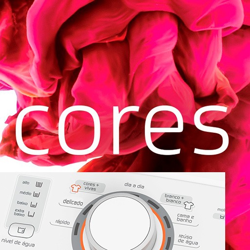 Programas específicos para lavagem de roupas brancas e coloridas Brastemp BWH12AB 7 Programas de lavagem