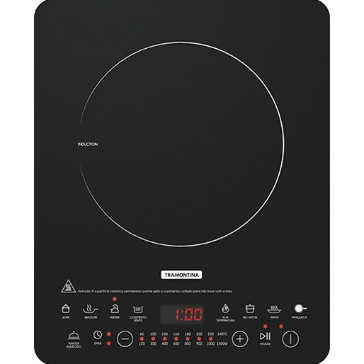 Cooktop Tramontina agrega modernidade à sua cozinha mono cooktop tramontina por indução slim ei30 preto