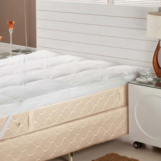 Pillow top composto com as melhores plumas de ganso Pillow top composto com as melhores plumas de ganso
