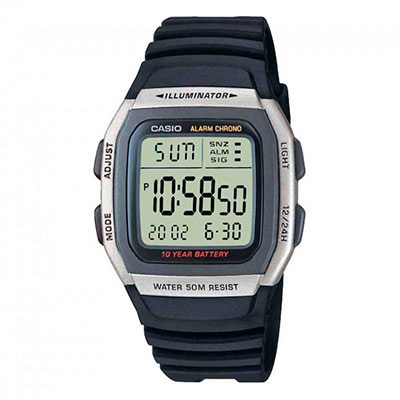 Casio Standard W-96H-1AV Relógio Masculino Digital Casio Standard W-96H-1AV
