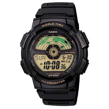 O relógio masculino Digital Casio AE 1100W 1BVDF Preto relógio masculino Digital Casio AE 1100W 1BVDF Preto