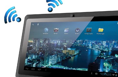 Tecnologia Wi-Fi para conexão sem fio tablet kinno II PC713