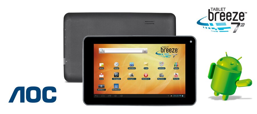Tablet AOC Breeze 7Y2241 - Preto